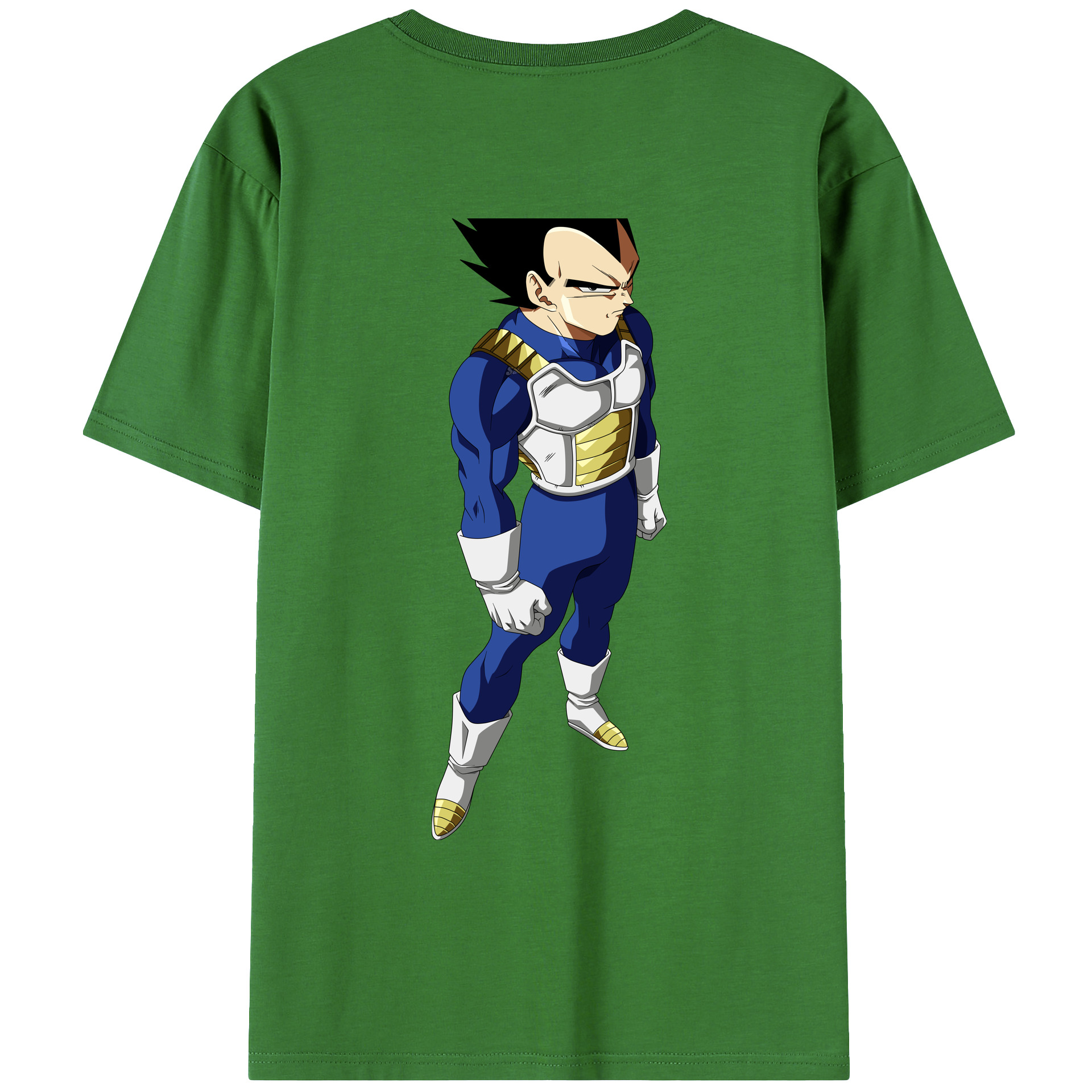 （画像用） ドラゴンボール ベジータ四世（Bejīta Yonsei）DRAGON BALL Vegeta IV レディース半袖Tシャツ(バックプリント)
